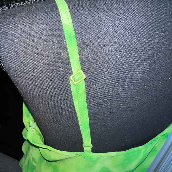 Y2K  Green Layered Women's Top - Picture 5 of 6